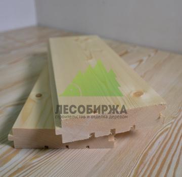 Доска пола из сосны сорт А 140x45x6000
