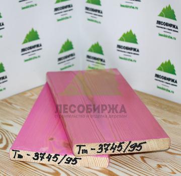 Крашеный планкен из лиственницы TM-3745/95 (лак Teknos)